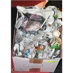 ESTATE BOX OF ASSORTED GLASSES AND ORNAMENTS