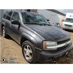 UNRESERVED! 2007 CHEVROLET TRAIL BLAZER LS