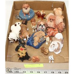 COLLECTION OF VINTAGE ORNAMENTS - DOGS