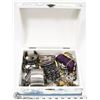Image 1 : DECORATIVE CHEST BOX FULL OF JEWELLERY -