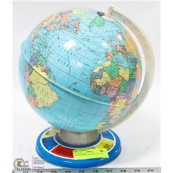 VINTAGE METAL WORLD GLOBE