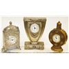 Image 1 : LOT OF 3 ARTISTIC MANTLE CLOCKS
