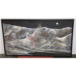 173) "NIGHT WATCH" RICHARD DIXON ACRYLIC ON