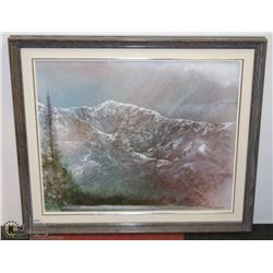 172) UNTITLED PALE MOUNTAINSIDE RICHARD DIXON