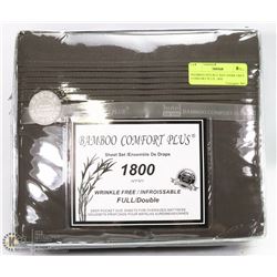 BAMBOO DOUBLE SIZE DARK GREY COMFORT PLUS  1800