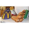 Image 1 : SET OF FOUR VINTAGE MCDONALDS CHARACTER