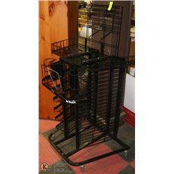 BLACK WROUGHT IRON COMMERCIAL MAGAZINE