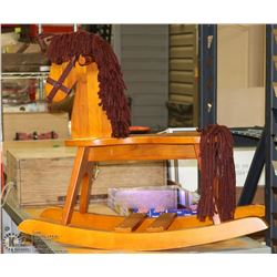 SOLID WOOD ROCKING HORSE