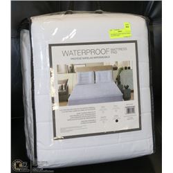 WATERPROOF KING SIZE MATTRESS PAD WITH DEEP