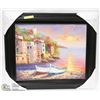 Image 1 : FRAMED OIL ON CANVAS COASTAL SCENE BY ANTONIO
