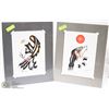 Image 1 : SET OF 2 NATIVE ART ORIGINAL COLOR DRAWING BY
