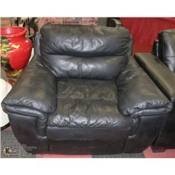 ESTATE BLACK LEATHER CHAIR - FURNITURE