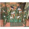 Image 1 : STAINED GLASS DECORATIVE FIREPLACE SCREEN