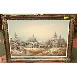 OIL ON CANVAS PAUL FRAMED