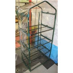 MINI INDOOR GREENHOUSE WITH 4 SHELVES