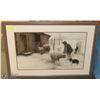 Image 1 : SHEEP THEMED MATTED FRAMED PICTURE