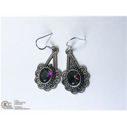 2) STERLING SILVER MYSTIC TOPAZ EARRINGS