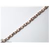 Image 1 : 4) STERLING SILVER GOLD PLATED MORGANITE BRACELET