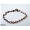 Image 3 : 4) STERLING SILVER GOLD PLATED MORGANITE BRACELET