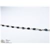 Image 1 : 6) 10KT GOLD SAPPHIRE BRACELET