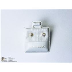 9) 14KT GOLD DIAMOND EARRINGS