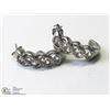 Image 1 : 19) STERLING SILVER CUBIC ZIRCONIA EARRINGS