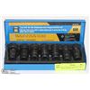 Image 1 : 7PC 3/8" DR SAE UNIVERSAL JOINT IMPACT SOCKET SET