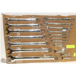 19PC MASTERCRAFT MAXIMUM CHROME WRENCH SET SAE