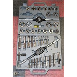 LARGE 44PC TAP AND DIE SET WITH CASE , MISSING