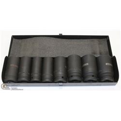 PRO-POINT 8PC 3/4" DRIVE METRIC DEEP IMPACT SOCKET