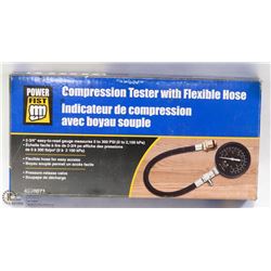 POWERFIST COMPRESSION TESTER WITH FLEXIBLE HOSE