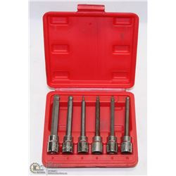 6PC ALLEN KEY SOCKET SET WITH CASE