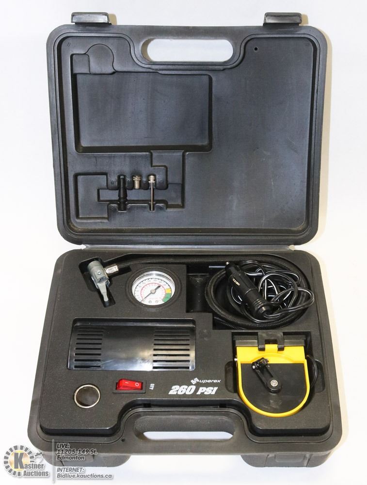 SUPEREX 260 PSI EMERGENCY TIRE AIR COMPRESSOR superex-260-psi-emergency-tire-air-compressor