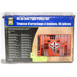 46PC BOLT TYPE PULLER KIT MISSING A FEW WASHERS