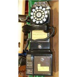 BLACK WALL TELEPHONE CLASSIC EDITION.