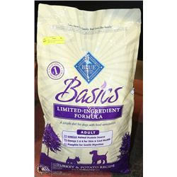 BLUE BUFFALO BASICS ADULT 24LB BAG. BEST BEFORE