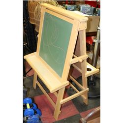 CHALK/ WHITE BOARD WITH PAPER ROLLER