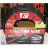 Image 1 : 50FT PROFESSIONAL GRADE RUBBER AIR HOSE.