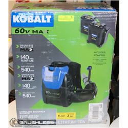 KOBALT CORDLESS BACKPACK BLOWER BRAND NEW IN BOX