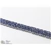 Image 2 : 38) STERLING SILVER TANZANITE BRACELET
