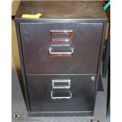 METAL 2 DRAWER FILE CABINET WITH KEY