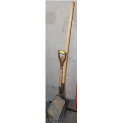2 SHOVELS & 1 PICK AXE