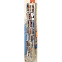 CD RACK WITH OVER 90 CD'S INCLUDES GARTH BROOKS,
