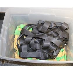 BOX W/ 2 TRUCK CARGO COVERS/NETS