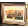 Image 1 : JACOB ITALIAN PAINTER OIL ON CANVAS PORT FRAMED