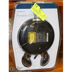 INSIGNIA PORTABLE CD PLAYER WITH HEADPHONES