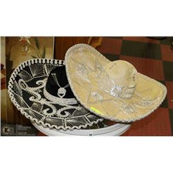 LOT OF 2 MEXICAN SOMBREROS