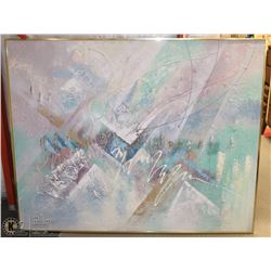 ABSTRACT 61"X48" CANVAS ART PICTURE.