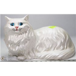 CERAMIC CAT ORNAMENT.