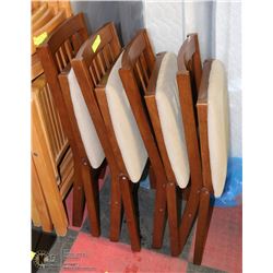 4 PADDED FOLDABLE CHAIRS